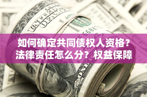 北京如何确定共同债权人资格？法律责任怎么分？权益保障技巧揭秘！
