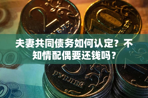 北京夫妻共同债务如何认定？不知情配偶要还钱吗？
