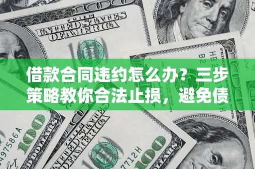 北京借款合同违约怎么办？三步策略教你合法止损，避免债务危机升级